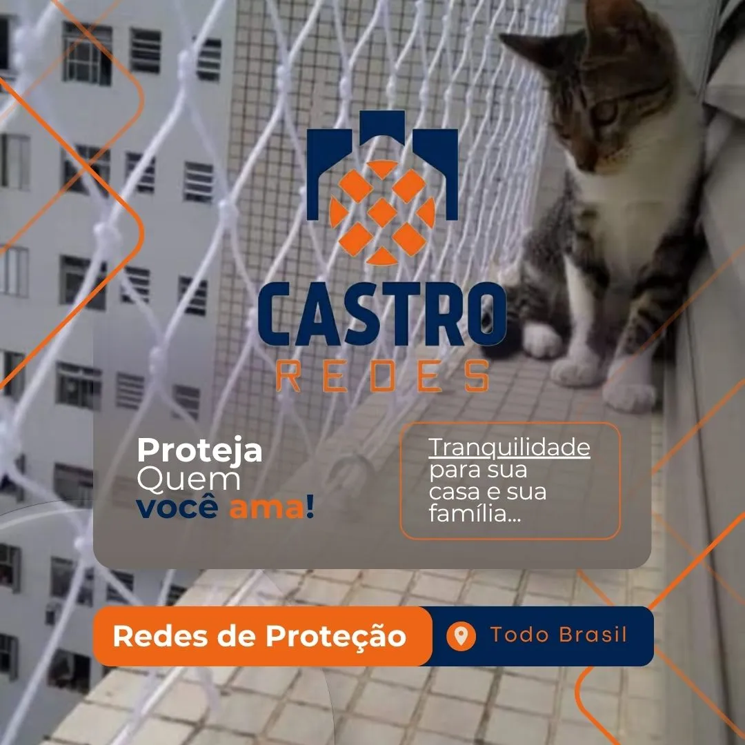 Redes de proteção evitam acidentes em gatos cegos